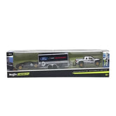 11404-4 Bburago Maisto - Team Hauler: 2 Ford + rimorchio auto - 1:64